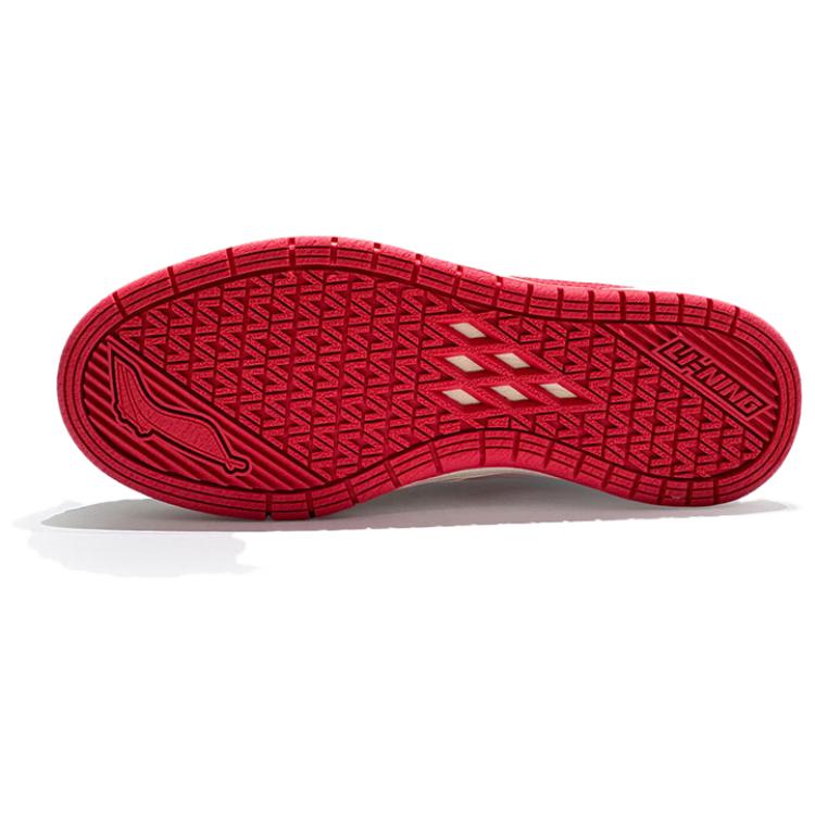 Li Ning Weigu Pro S Comfortable Versatile Non-Slip Wear-Resistant Low-Top Skate Shoes Women Sneaker Light-Red AEPV080-1