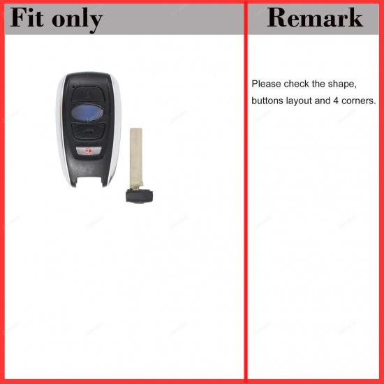 Silicone Key Fob Cover Case Protector Compatible with Subaru BRZ Legacy Outback Ascent Crosstrek Forester WRX STI