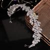 Echsio Crystal Hairbands Newest Bridal Fancy Wedding Clear Tiara for Women Jewelry Gift Party Romantic CZ Stone BC6070