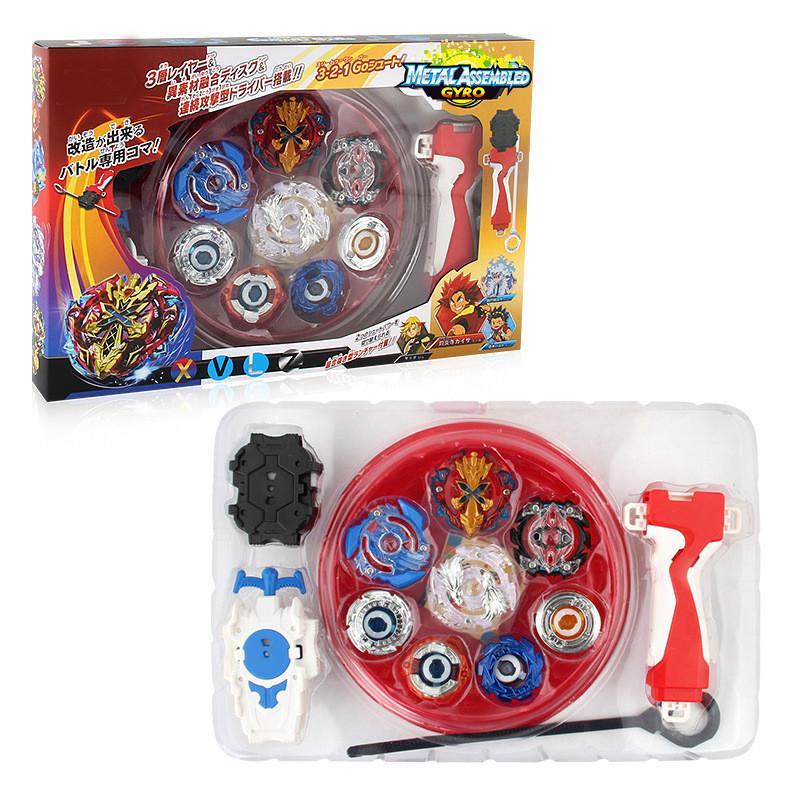 Xd168-1 Premium Battle Top Spinning Tops Set With Durable Alloy Handle And Launcher