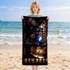 Custom Name Iron Man Stylish Printed Beach Towel,a Quick-drying, Absorbent Mat Suitable for the Beach, Pool, Gym, and Travel Fans Gift