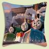 Thomas The Train Square Pillow Covers Cartoon Sofa Decorative Home Double-Sided Printing Short Plush Cute Cushion Cover