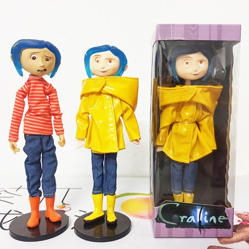 Exquisite 6" Bendy Coraline Pvc Action Figure Model Doll With Red Stripe For Collectors