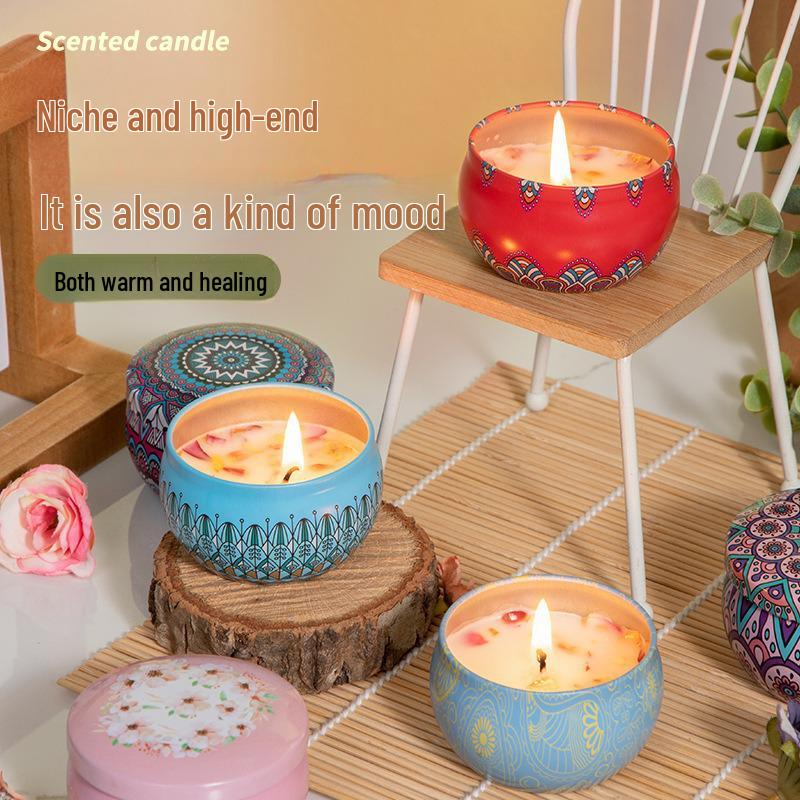 Chinese Aromatherapy Candle: Bedroom Fragrance & Festive Gift