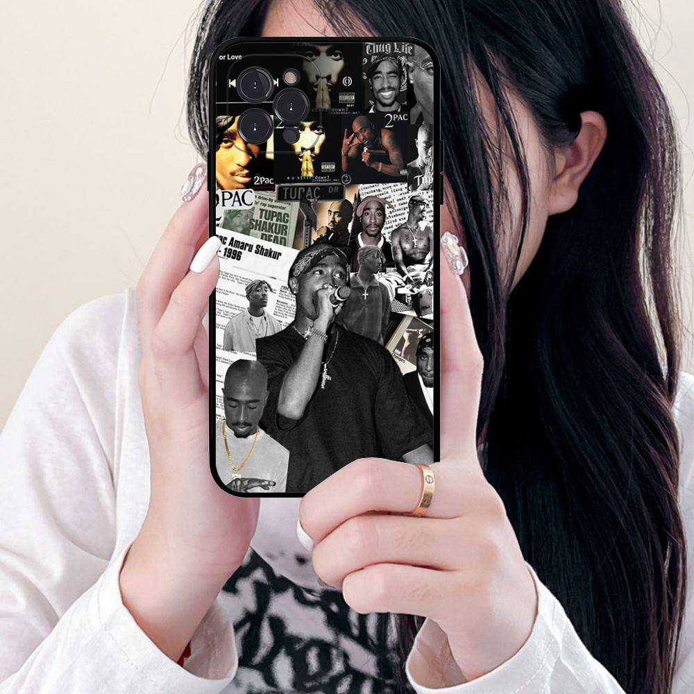 American Rapper T-Tupac S-Shakur Phone Case For Iphone 17 Air 16 15 14 13 12 11 Pro Max 16 15 14 Plus TPU Soft Case