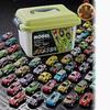 Collector's Edition Storage Bucket: 30 Alloy Pull-Back Racing Cars Tin Set