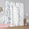 2pcs,2D Plane Printing Curtain Fabric Blossom Trails Polyester Fabric (without Rod) Room Decor Ldeal for Bedroom & Living Room