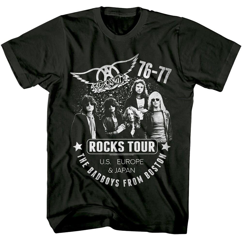 Aerosmith Rocks World Tour 76-77 Men T Shirt XL