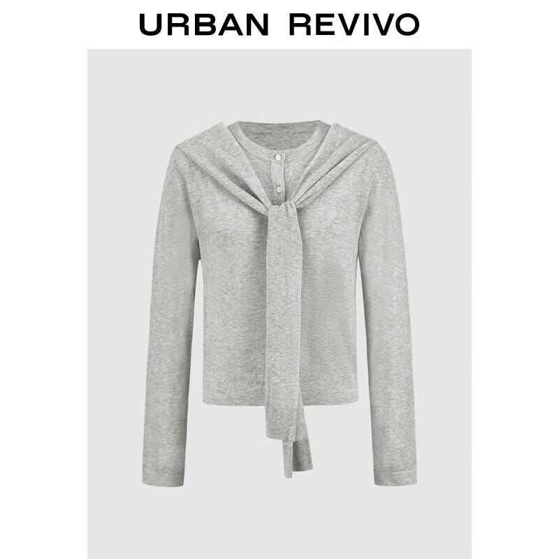 

Женский вязаный кардиган в стиле шали UR M