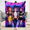 K-pop Stars Shine Bright Blanket Soft & Cozy Great for Bed Office Chair Livingroom Four Seasons Multipurpose Modern Style