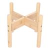 Mid Century Plant Stand Bamboo Flower Pot Holder Minimalist Green Plant Stand for Indoor Plant