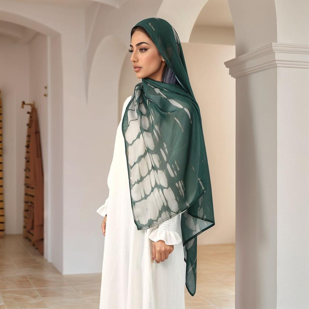 Bedruckter Hijab-Schal Für Frau Muslimische Hijabs Schal Islam Turban Ramadan Kopftuch Schals