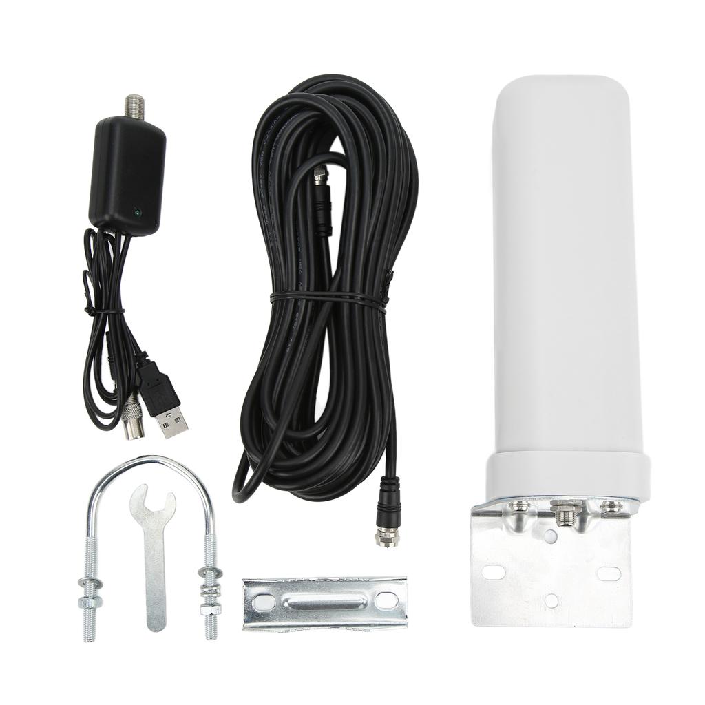 KJ‑028 Omni Barrel Antenna Outdoor IP67 Waterproof 5V 25dBi High Gain 1080P HD Signal TV Antenna