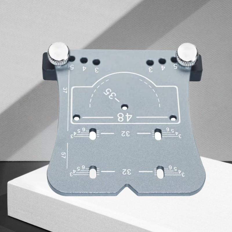 

Adjustable 35mm Drill Guide Cabinet Hinge Jig - Aluminum Alloy Precision Marking Template for Concealed Hinges, Manual Hand Tool