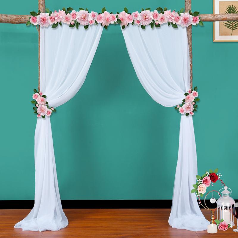 Chiffon Drapery Densed Stretch Yarn Wedding Arch Outdoor Background Draping Fabric Photography Props