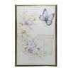 Floral Letter G With Butterfly Poster Floral Letter G With Butterfly Poster, 40X50 Cm, Gold Aluminum Frame, 230 Gsm Matte Paper