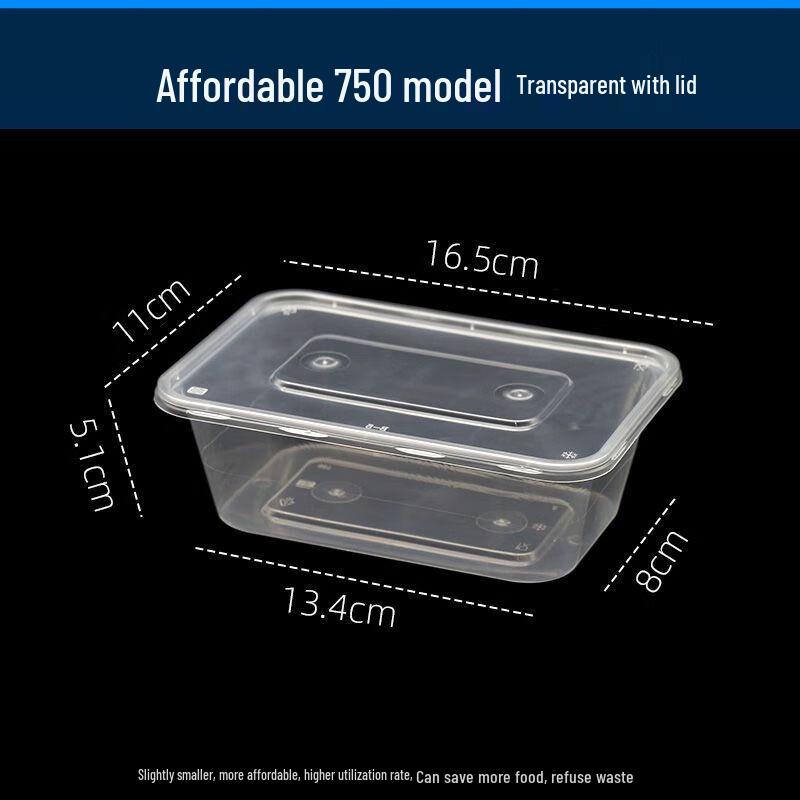 

Disposable Rectangular Food Containers with Lids