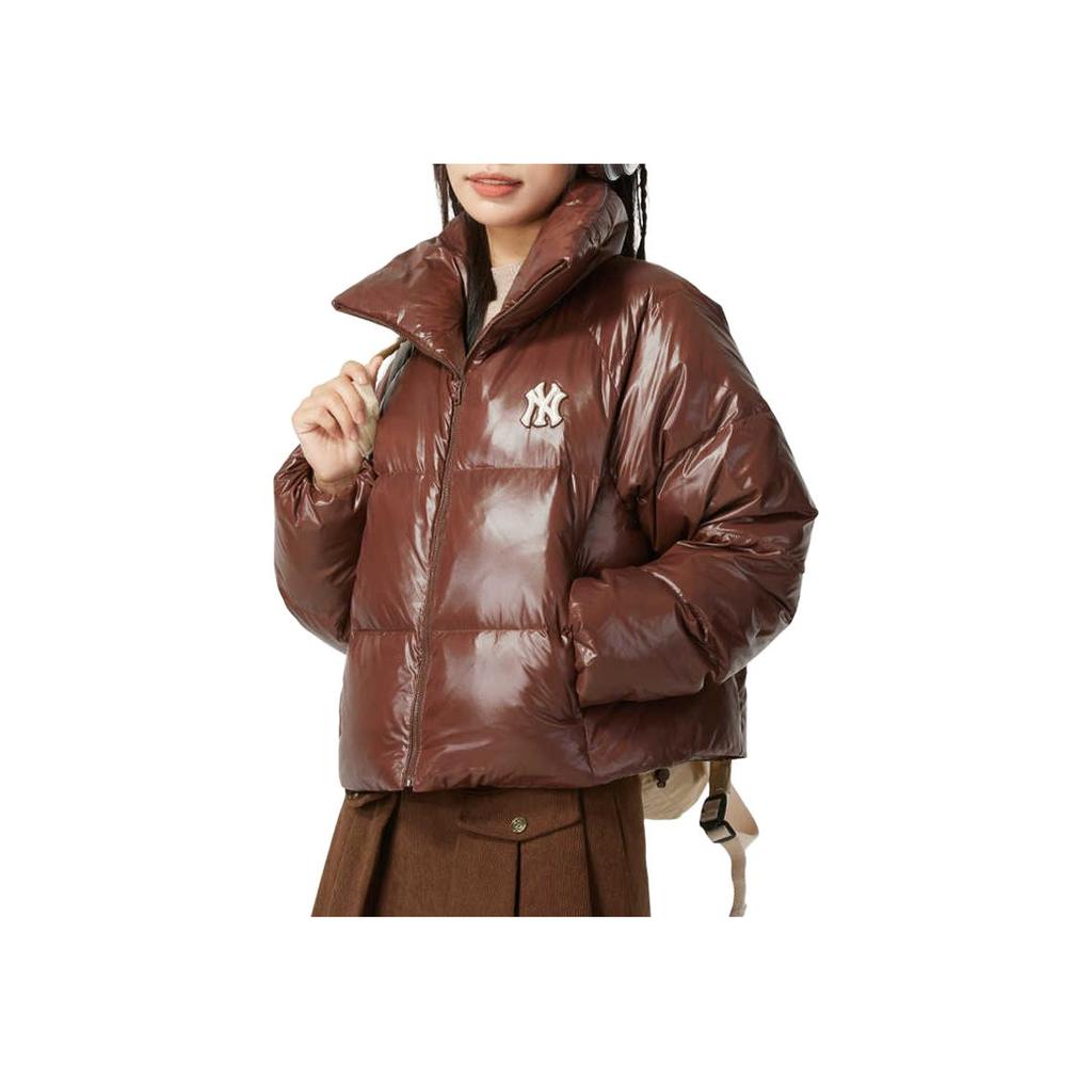 New MLB New York Yankees Down Jacket Women's Brown 3FDJB2046-50BRD