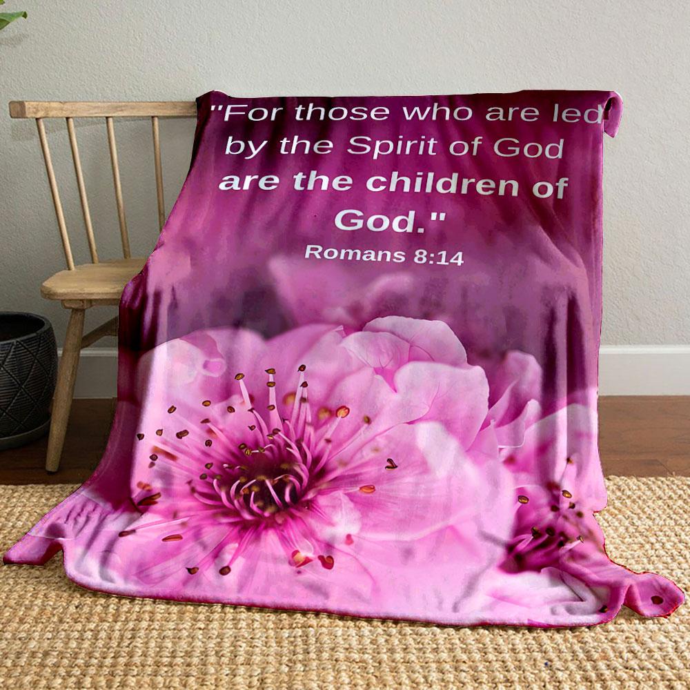 

Floral Bible Verse Blanket Printed Blanket for Living Room Bed Couch lunch break Soft Cozy Blanket for Friend s festival Gift 80cm x 120cm