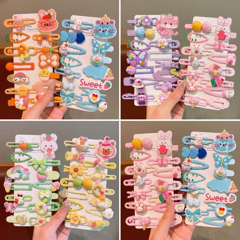 Children's Hair Clips 2026 New Model Handmade Cartoon Design Girls' Cute Baby Hair Clips for Bangs and Fringe Hair Accessories
