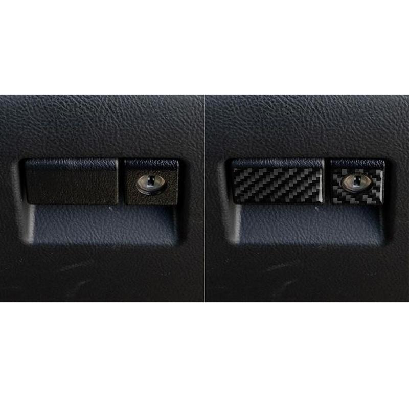 Real Carbon Fiber Car Accessories Glove Storage Handle Cover Soft Sticker For Lexus is 300 1999 2000 2001 2002 2003 2004 2005