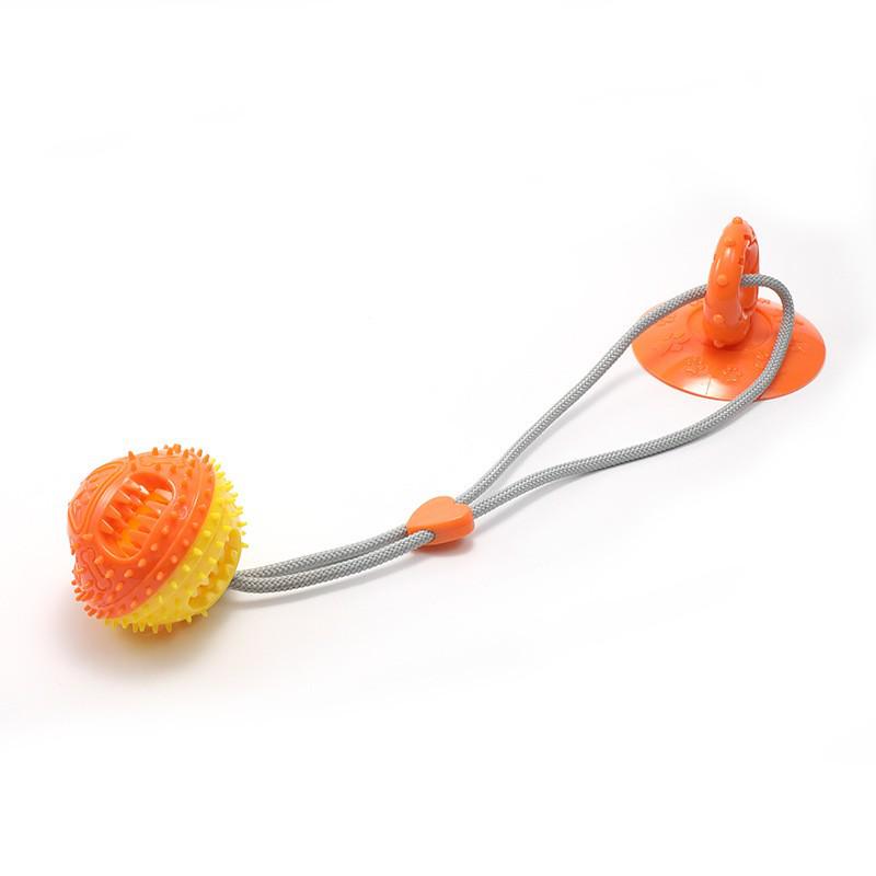 Hållbar Hundsugkopp Dragleksak med Matdispenserare & Tuggboll för Tandslipning