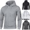 Fashionable Men's Plain Hooded Hoodie Sweatshirt Jacket Perfect For Running And Outdoor Activities