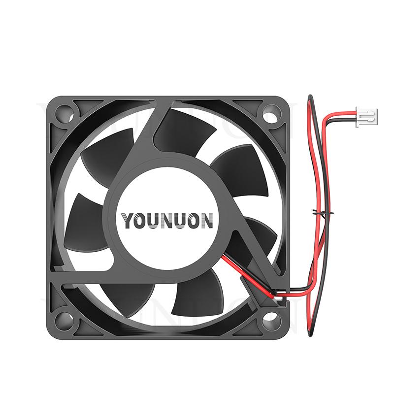 2 Pieces DC 5V 12V 24V 60mm 60x60x25mm Cooling Fan 6025 PC Computer Cooler Fan Axial Fan Sleeve Ball Bearing Industry Fans 24V Dual Ball 2PIN чёрный