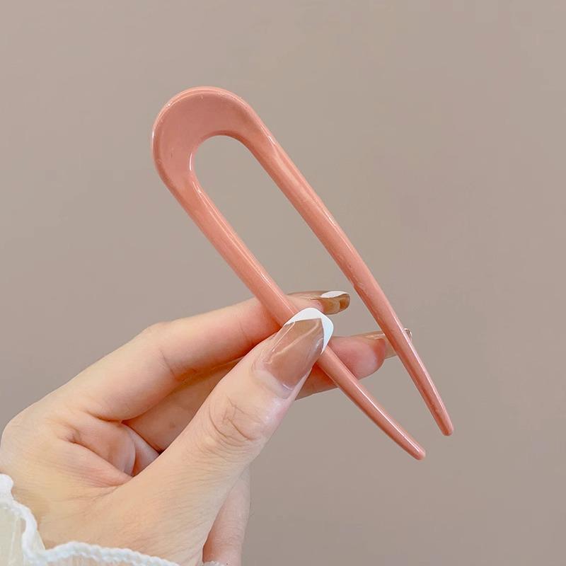 U-Shaped Pearl Women's Updo Hairpin 2025 - Elegant Insert Comb Headwear