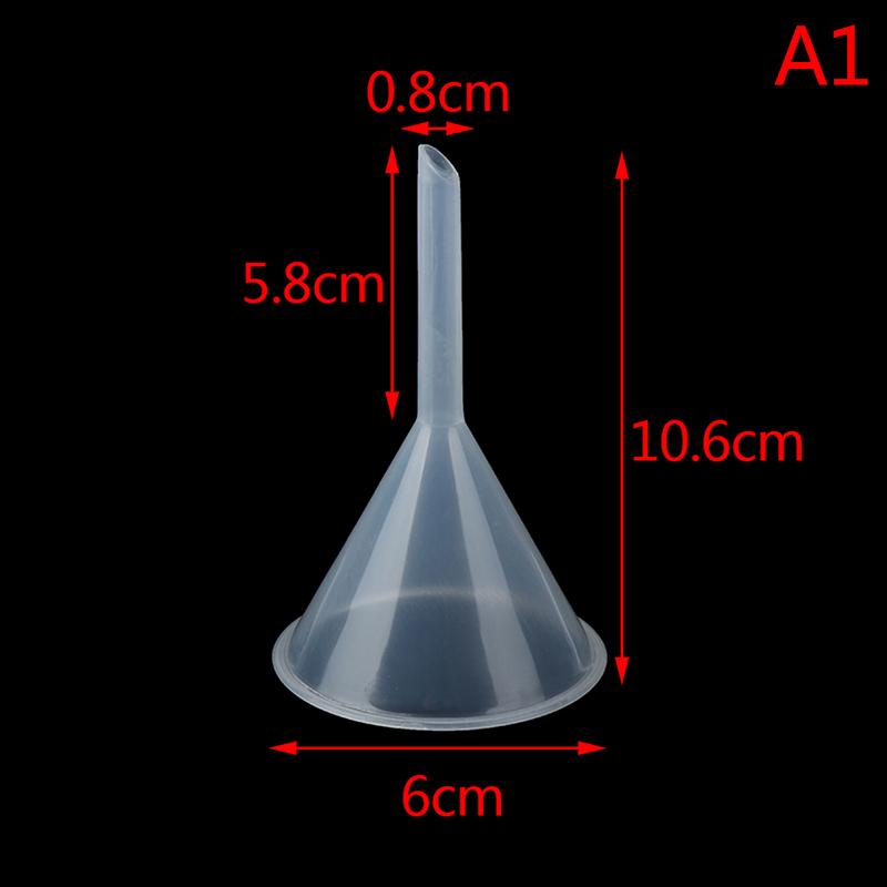 60mm 90mm Mouth Dia Laboratory Clear White Plastic Filter Funnel