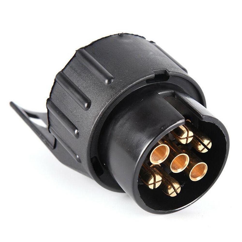 

1 Pcs 7 To 13 Pin Car Trailer For Caravan Towbar Towing Electric Socket Adapter Converter Car Truck Accessories