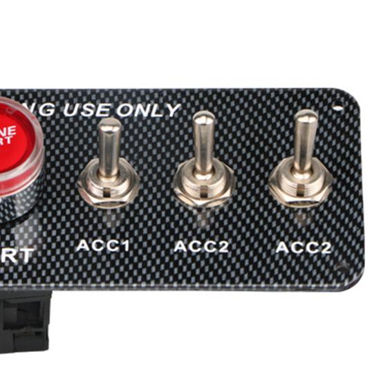 Ignition Switch Universal 12V Car Engine Start Push Button Direct Replacement for Racing Car