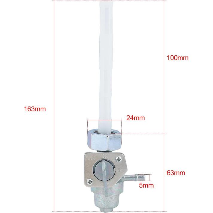 Savior Petcock Fuel Tank Shut Off Valve For 1985 1986 1987 1988 Honda Fourtrax ATC250ES ATC250SX ATC350X TRX250 TRX250X TRX300 TRX300EX TRX200SX Fuel