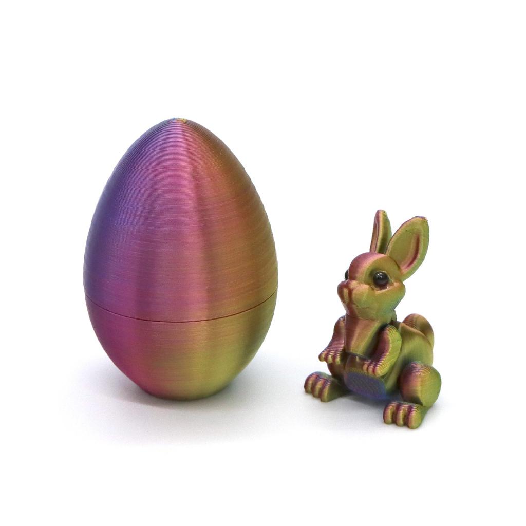 4CM Easter Egg 3D Printed Egg Creative Desktop Ornament Movable Toy