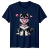 Fluffy Puppy Heart Sunglasses Bubblegum Dogs Animals Unisexs TShirt Unisexs