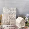 Ornament Mould Flexible Silicone Mold for Office Decoration Miniature House Shaped Desktop Embellishment Making Molds