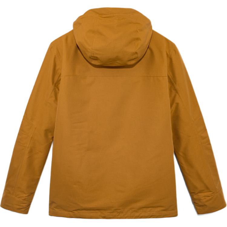 Timberland Urban Outdoor Solid Color Fashion Casual Versatile Hooded Fleece Liner Waterproof Breathable Jacket Men Jacket Wheat A41S1-P47