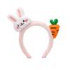 Lovely Rabbit Carrot Hairband Plush Materials Comfortable Headpiece For Children Make Up Playtimes