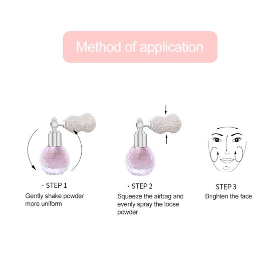 FANA Damen Schönheit Airbag Spray Duft Glitzer Highlighter Puder Kosmetik