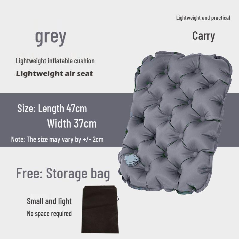 Portable Inflatable Half-Body Seat Cushion - Foldable Comfort for Office, Camping & Hiking