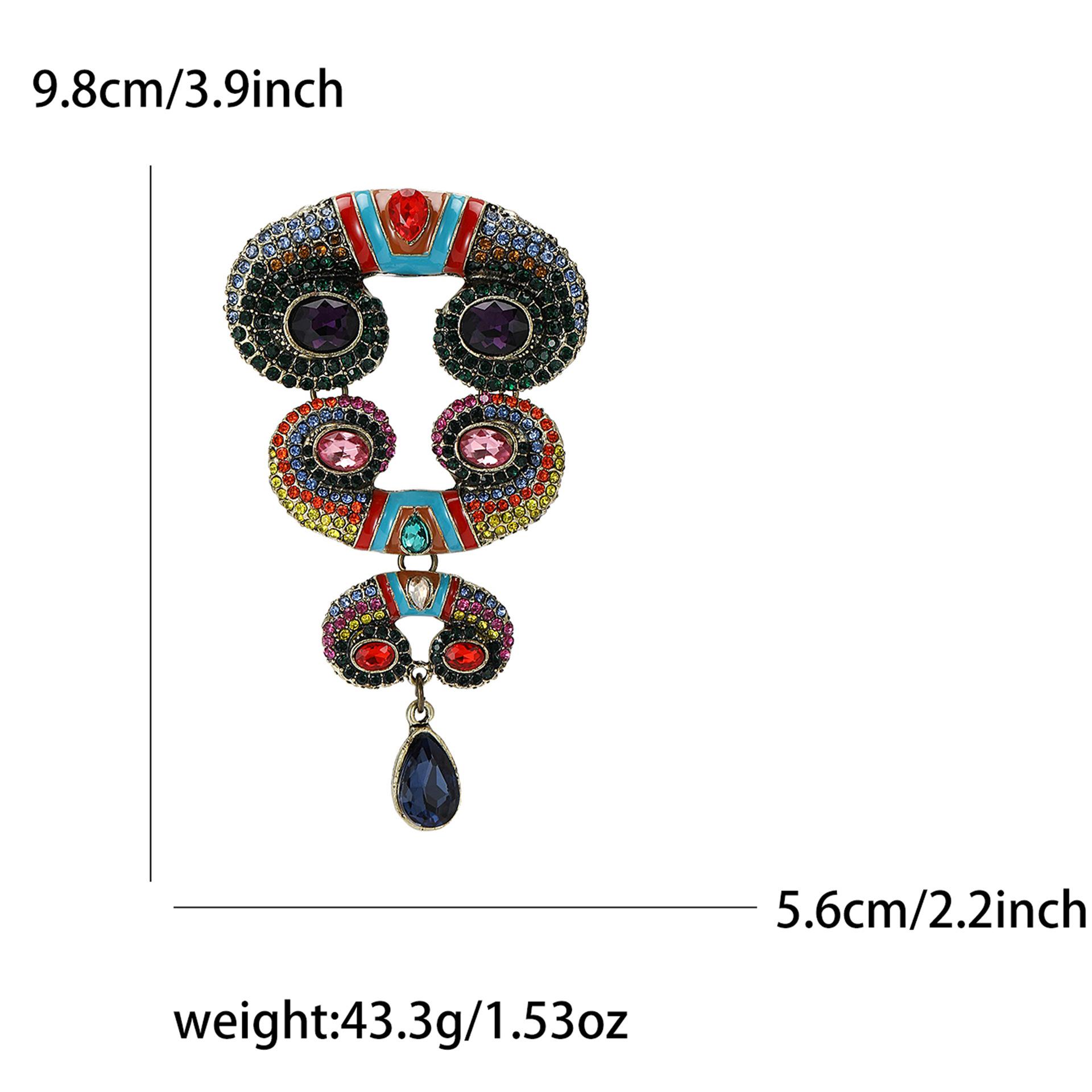 

Брошь-подвеска в виде рога из сплава со стразами, изысканная креативная женская одежда, корсаж, ювелирное украшение