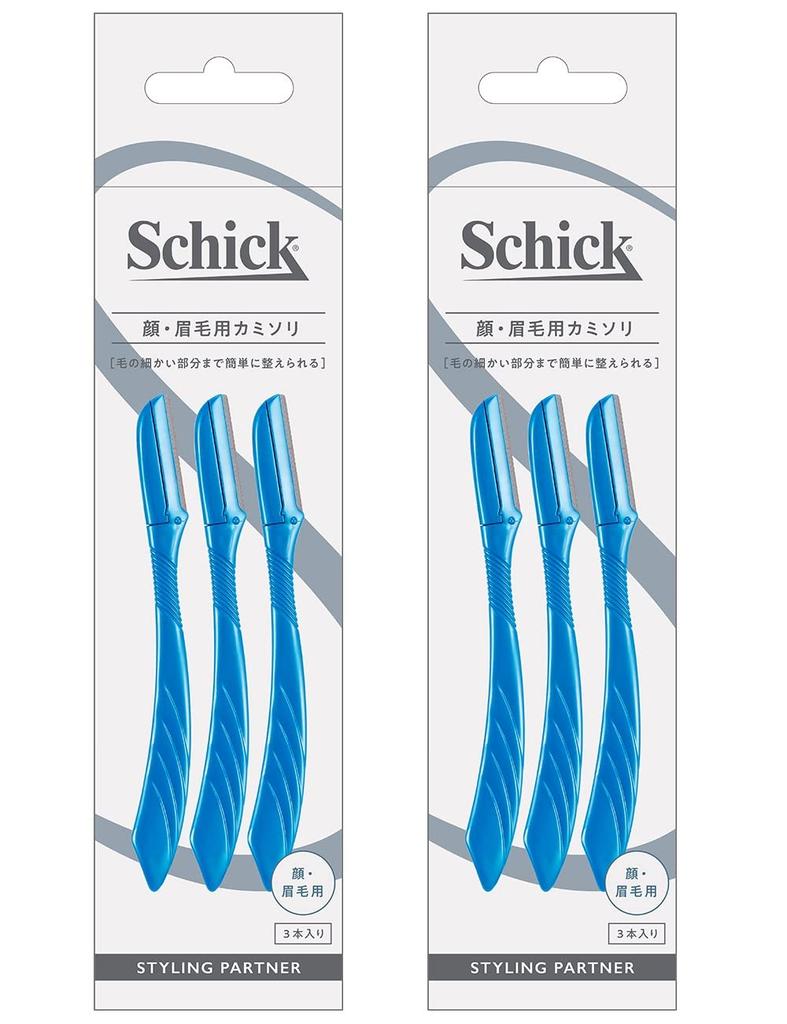 Schick Razor X 2 L Disposable Blue [Bulk Purchase] Face/Eyebrow (3 Pieces) Men's