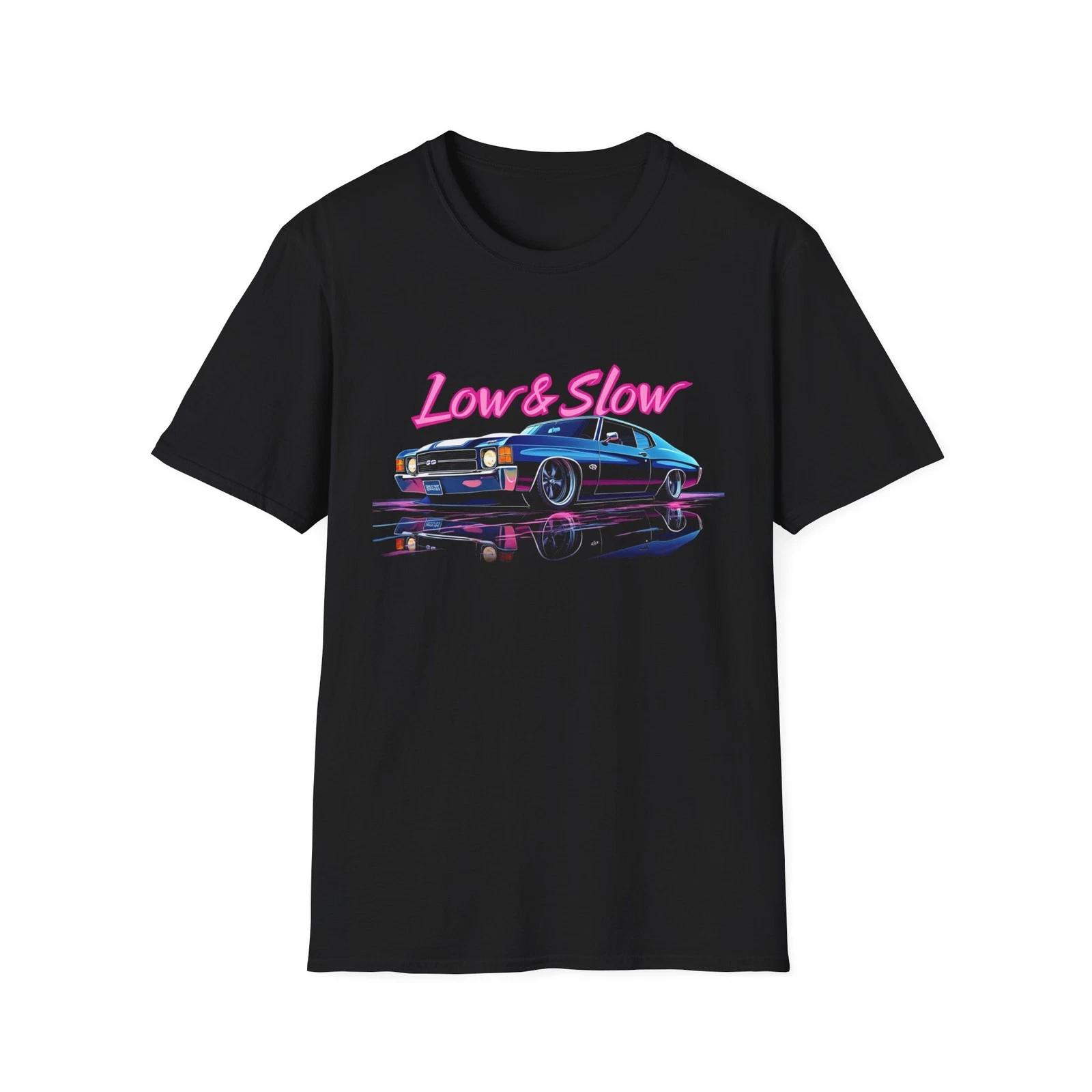 1972 Chevy Chevelle SS T-Shirt Low & Slow Classic Muscle Car Graphic Tee Retro XL