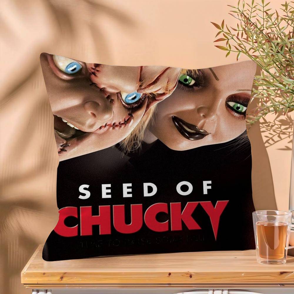 Klassische Chucky Horrorfilm Kissenhülle Sofakissenhülle Wohnzimmer Dekoration Kindergeschenk