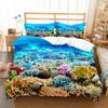 Starfish Seashell Beige Tropical Beach Ocean Duvet Cover Set Single Twin Double Queen King Cal King Size Bed Linen Set