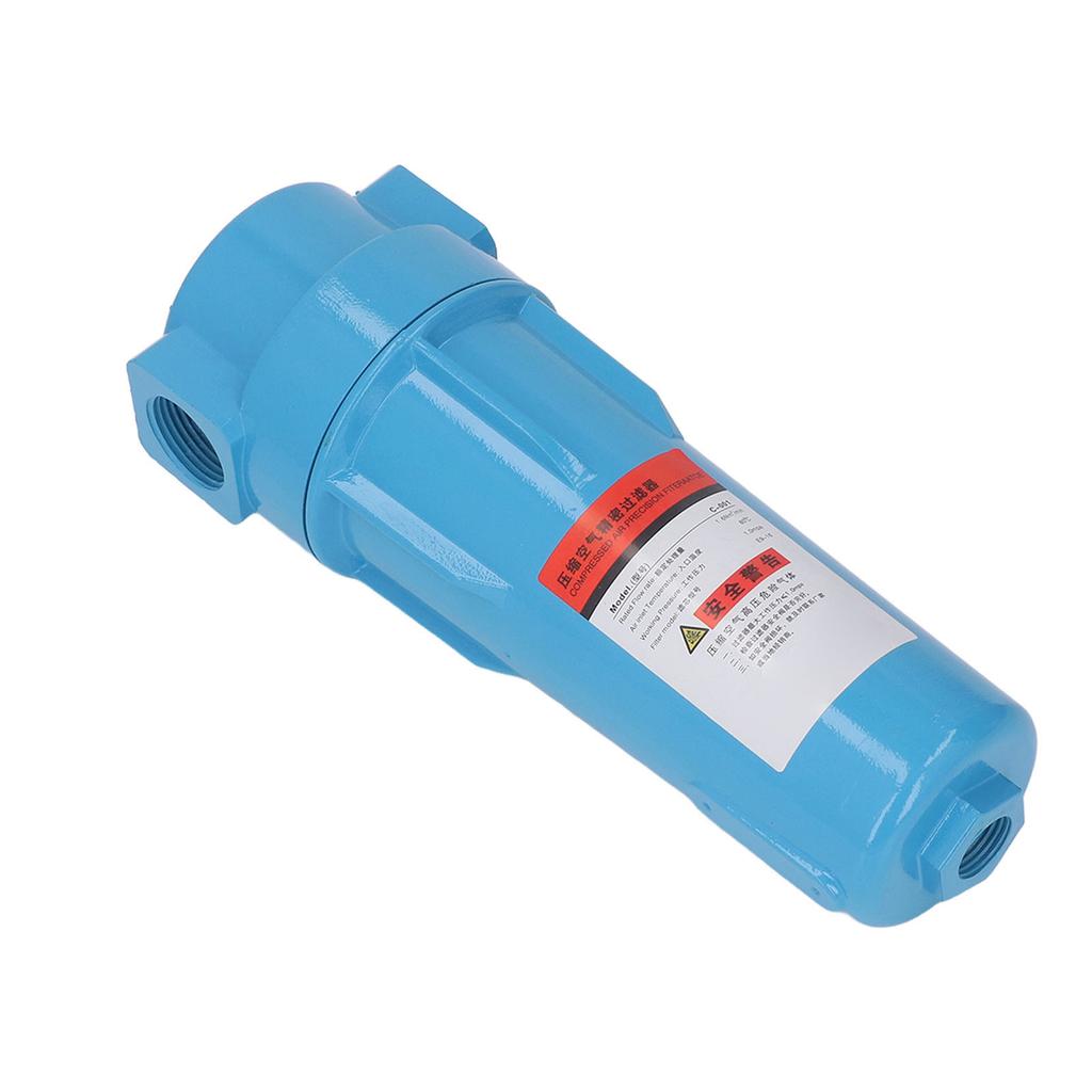 Oil Water Separator Clear Thread Air Compressor Filter 1.6Nm³/min Rated Capacity Leakage  1in Inlet Outlet for Replacement