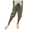 High Waisted Linen Shorts for Women Casual Drawstring Pants with Pockets