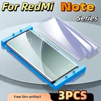 Ceramic Film Screen Protector For Redmi Note 14 13 Pro Plus Galaxy 3Pcs Explosion Proof With Install Kit112