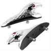 1PC Motorcycle Eagle Head Decorative Mudguard Modified with Aluminum Chromium Plating