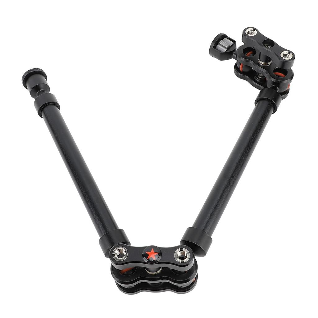Camera Mount Adjustable Arm 530mm Double Section Extension Metal Articulated Arm Stand